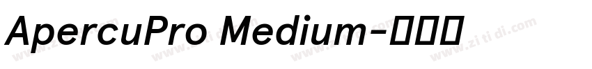 ApercuPro Medium字体转换